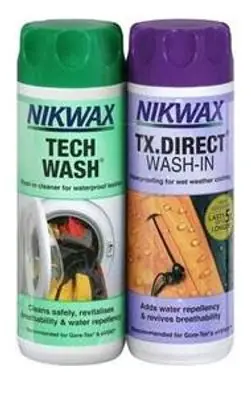 Direct Beschikbaar Nikwax Tech Wash en TX Direct duopak