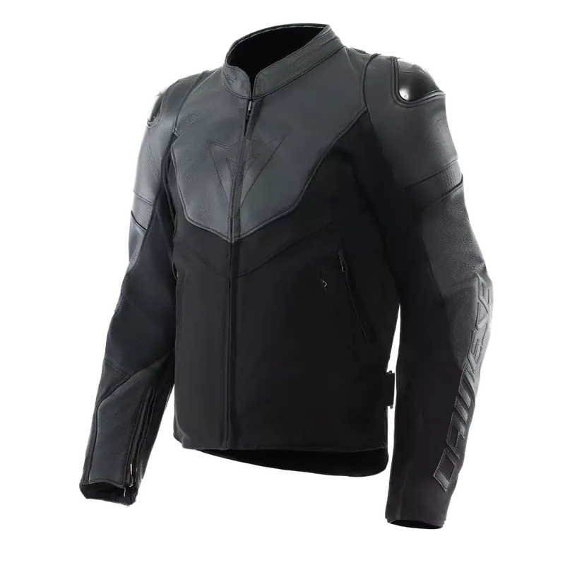 Dainese Iperattiva Leather Tex Jacket Black Black 631 Goedkoop