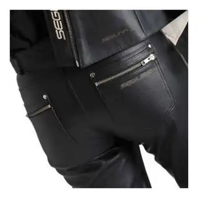 Premium Emma Leather Pants Ladies Black