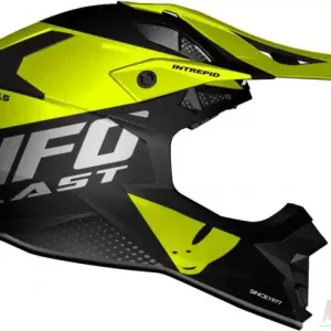 Fabrieksprijs Ufo intrepid crosshelm neon geel/grijs l
