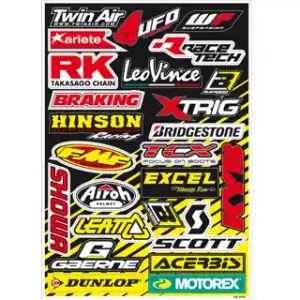 Aanbieding Blackbird stickervel pvc sponsor kit A