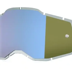 Weekendaanbieding Plexi 100% Gespoten Racecraft 2/Accuri 2/Strata 2 blauw gespiegeld (Anti-fog)