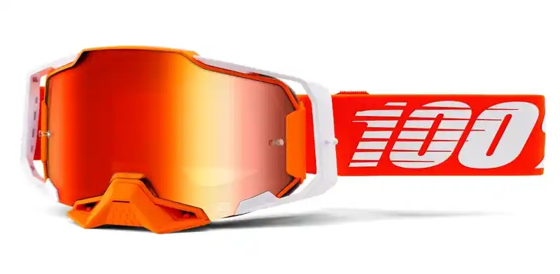 Motokrosové brýle 100% ARMEGA Regal oranžové (zrcadlové červené plexi) výprodej Seizoensaanbieding