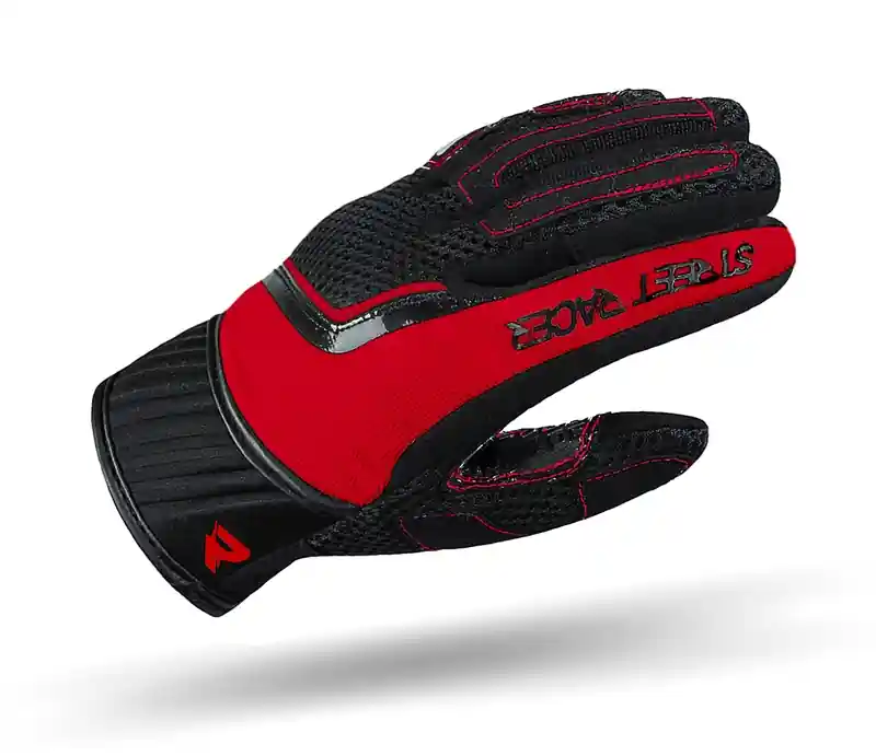 Shop Nu Dames motorhandschoenen Street Racer Stunt zwart-rood XS