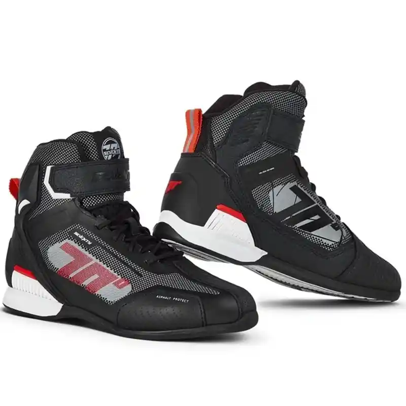 Motorlaarzen SEVENTY DEGREES SD-BR2 Veloce zwart-rood Favoriet