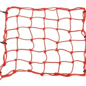 Koop Online Flexibel bagagenet voor motorfiets met metalen haken Daytona 40 x 40 cm rood