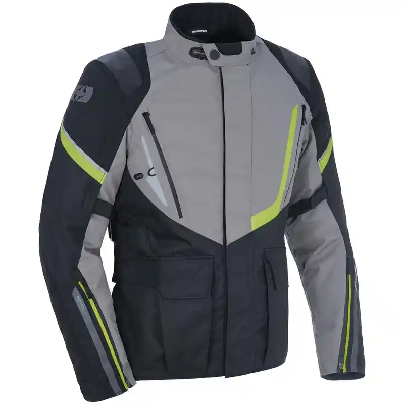 Actieprijs Bunda na motorku Oxford Montreal 4.0 DRY2DRY™ černo-šedo-fluo žlutá