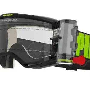 Alpinestars Vision 5 Hollow ROLL-OFF Wide Vision motorcrossbril grijs-fluogeel met helder plexi Lage Kosten