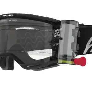 Alpinestars Vision 8 Corp ROLL-OFF Wide Vision motorcrossbril zwart met heldere lens Koop Online