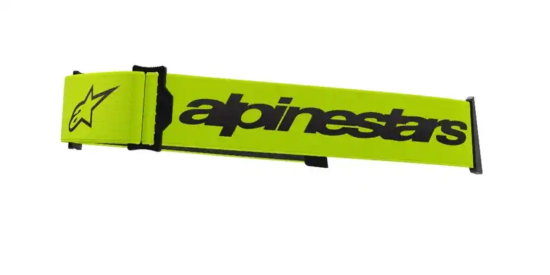 Alpinestars Supertech/Vision 8 fluo geel/zwarte brilriem Actieprijs