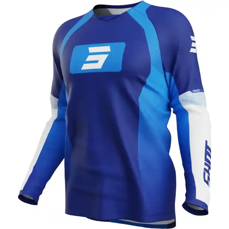 Motorcross trui Shot Draw Instinct blauw S Koop Vandaag