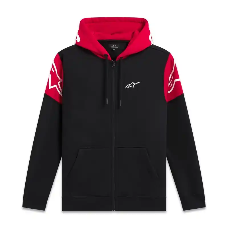 Alpinestars Velocity Hoodie zwart en rood Superprijs