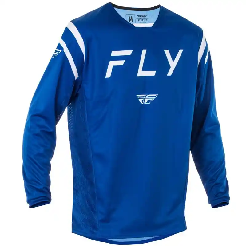 Motorcross trui FLY Racing Kinetic Centre blauw en wit S Dagaanbieding