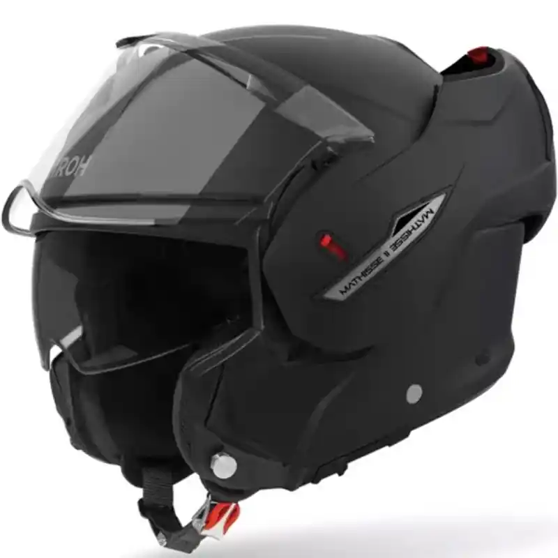 Beperkte Voorraad Airoh Mathisse 2 Color flip-up motorhelm matzwart XS