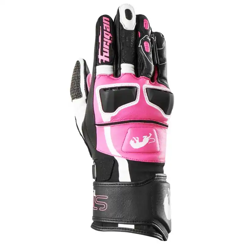 Dames Furygan Styg 15 Lady zwart met roze motorhandschoenen XS Superprijs