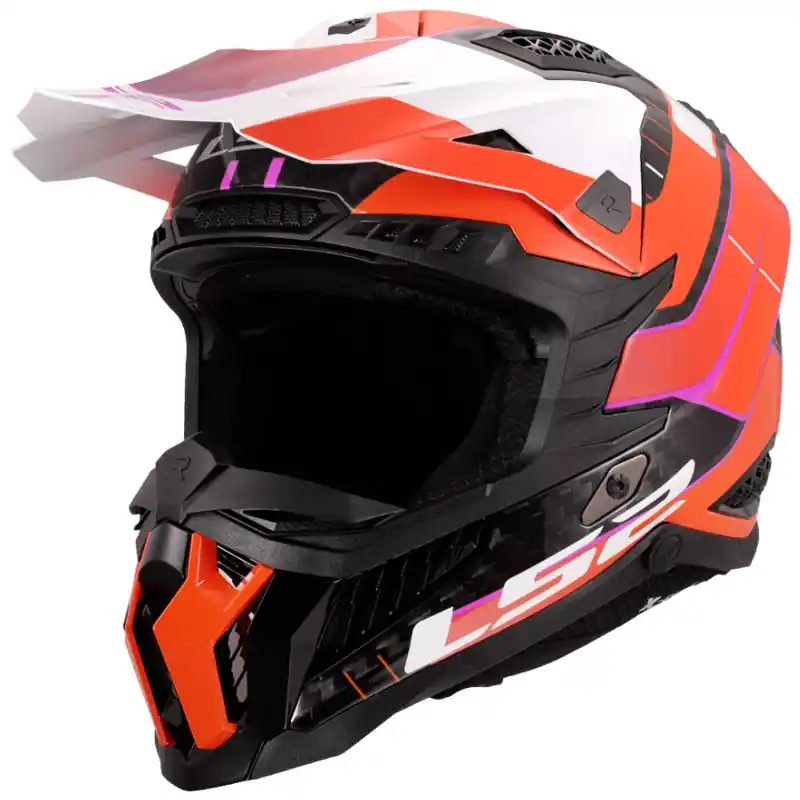 Aanbieding Motorcrosshelm LS2 MX703 X-Force Galuo oranje XS