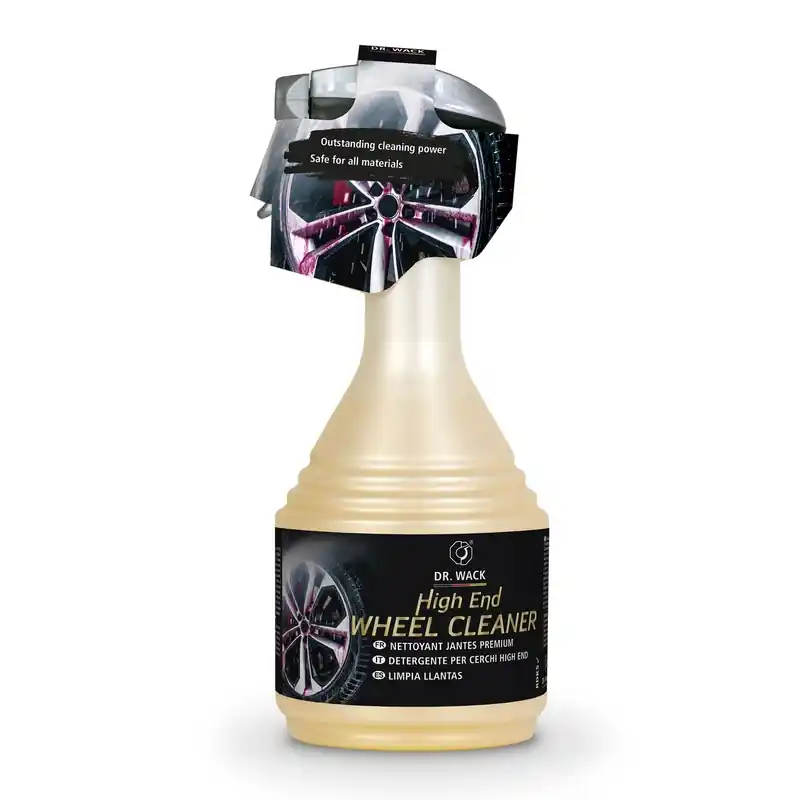 Gel velgenreiniger die reageert met ijzerhoudende verontreinigingen Dr. Wack High End Velgenreiniger 750 ml Op = Op