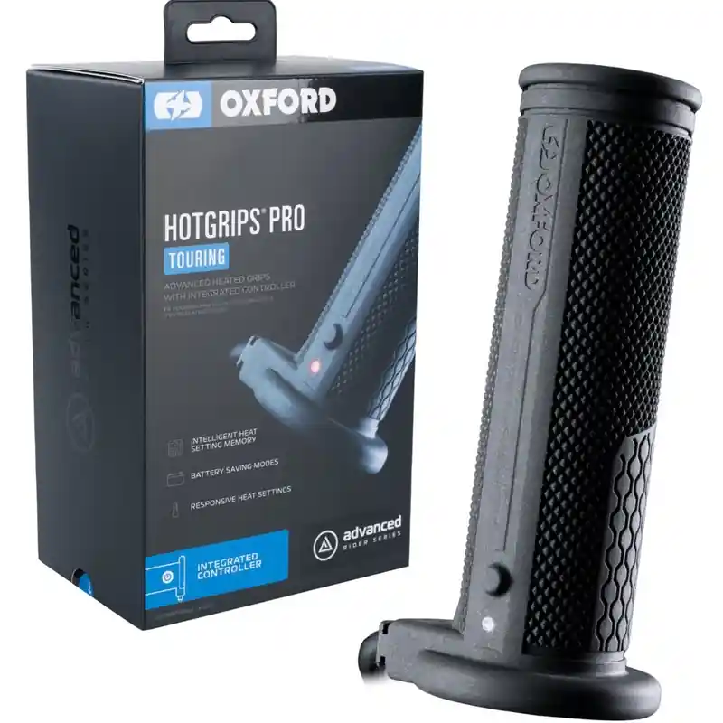 Oxford Hotgrips PRO Touring verwarmde handvatten met geïntegreerde bedieningselementen in het handvat Bestel Nu