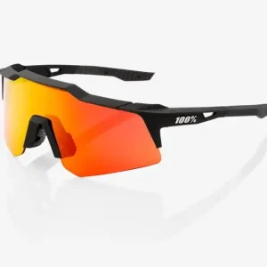 Zonnebril 100% SPEEDCRAFT XS zwart (rood glas) Flitsaanbieding