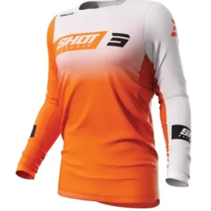 Populair Motorcross trui Shot Contact Scope wit-oranje uitverkoop