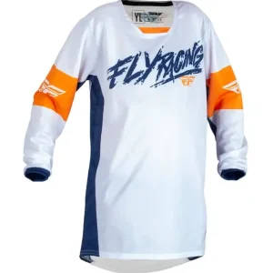 Dětský motokrosový dres FLY Racing Kinetic Khaos bílo-modro-oranžový výprodej Koop Online