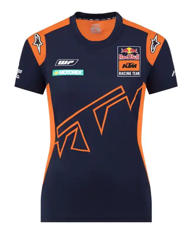 Veilige Betaling Dámské triko KTM Red Bull Racing Official Teamline modro-oranžové výprodej