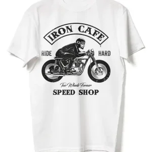 Betaalbaar Triko RSA Iron Cafe bílé výprodej