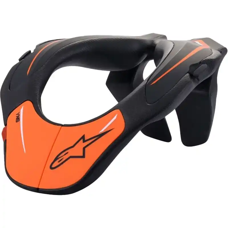 Weekendaanbieding Alpinestars Neksteun Jeugd Nekbeschermer Zwart en Oranje