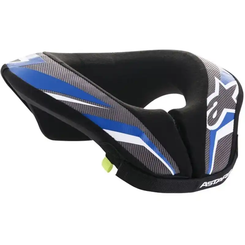 Alpinestars Sequence Jeugd Nekbeschermer Zwart, Wit en Blauw S/M Beste Prijs