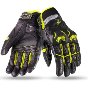 Beste Prijs Motorhandschoenen SEVENTY DEGREES SD-N32 zwart-fluogeel S-29 &euro;