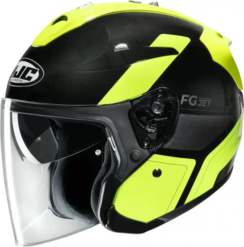 Otevřená přilba na motorku HJC FG-JET Epen MC3H černo-fluo žlutá Nu Kopen