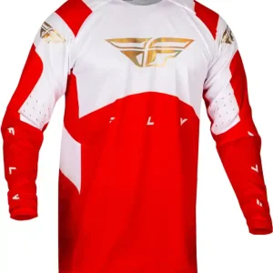 Motorcross trui FLY Racing Evolution DST 2024 rood en wit uitverkoop Laatste Versie