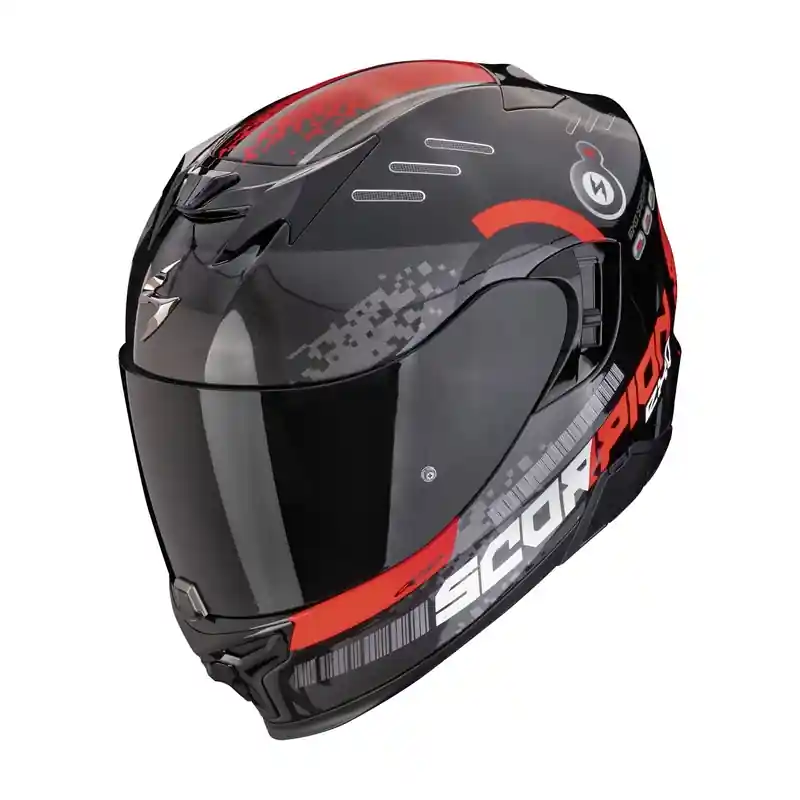 Integraalhelm Scorpion EXO-520 EVO AIR TITAN zwart-rood metallic uitverkoop XS Beperkt Aanbod
