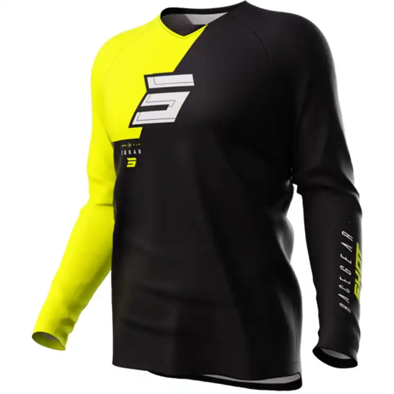 Motorcross trui Shot Squad fluo geel uitverkoop Goedkoop