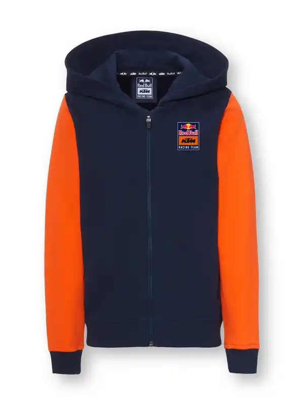 Hoge Kwaliteit KTM Apex Zip-Hoodie voor kinderen, blauw-oranje uitverkoop