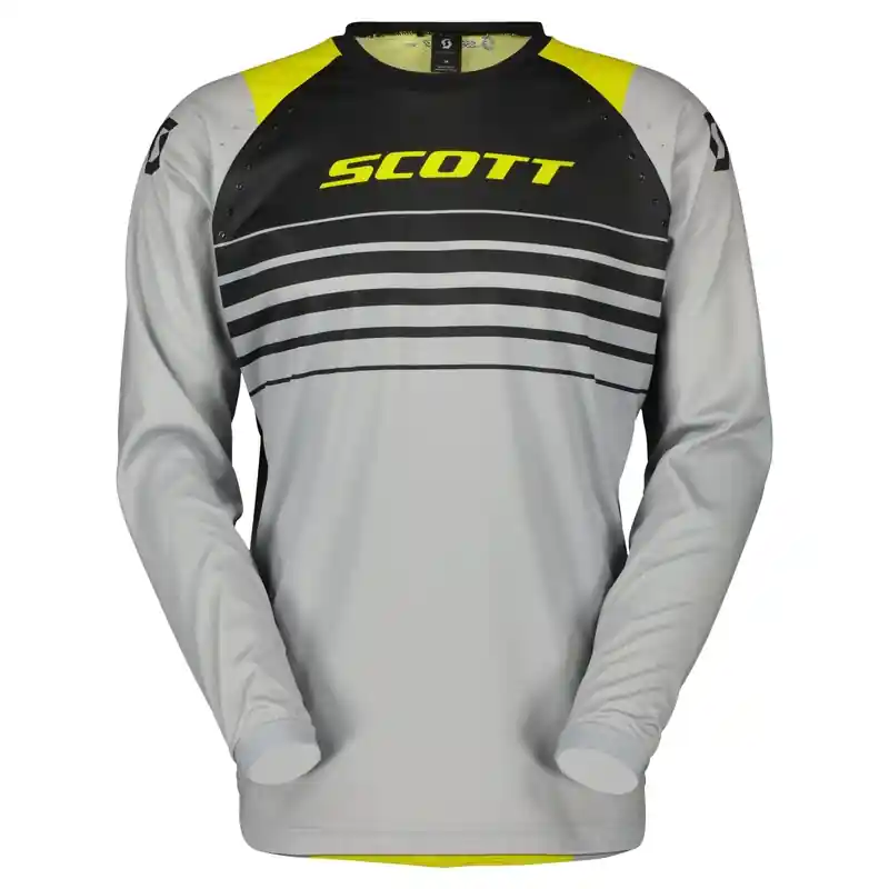 Motorcross trui Scott EVO SWAP grijs-geel Favoriet
