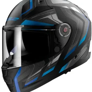 Integrální přilba na motorku LS2 FF811 Vector II Alizer černo-modrá matná Finale Uitverkoop