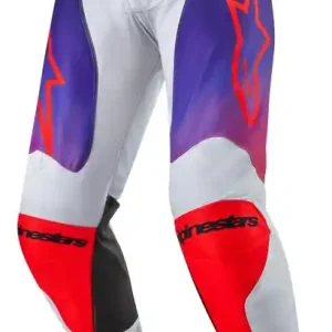 Weekendaanbieding Alpinestars Racer Hoen Motorcross Broek grijs-blauw-oranje 32