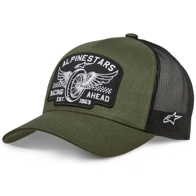 Actieprijs Alpinestars Heritage Patcher pet groen-zwart