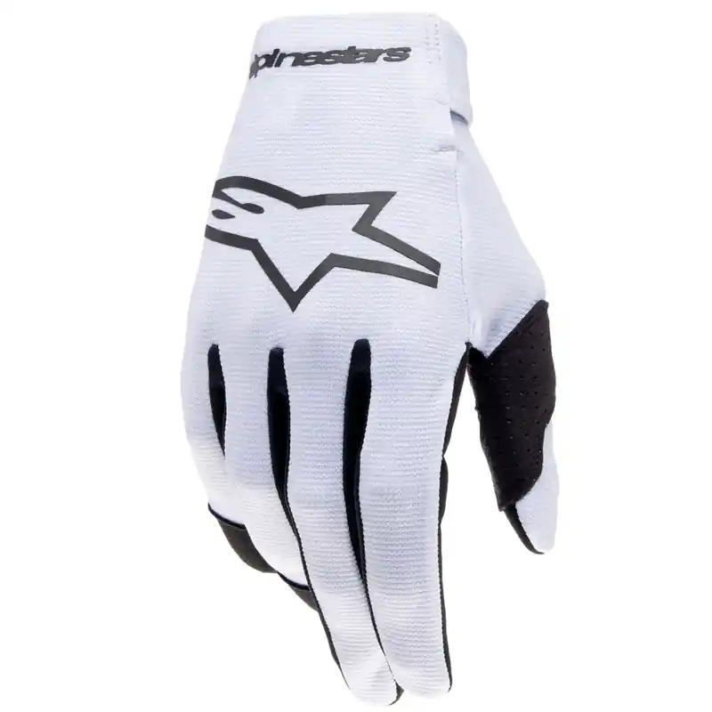 Alpinestars Radar Kids Motocross Handschoenen Lichtgrijs-Zwart Dagaanbieding