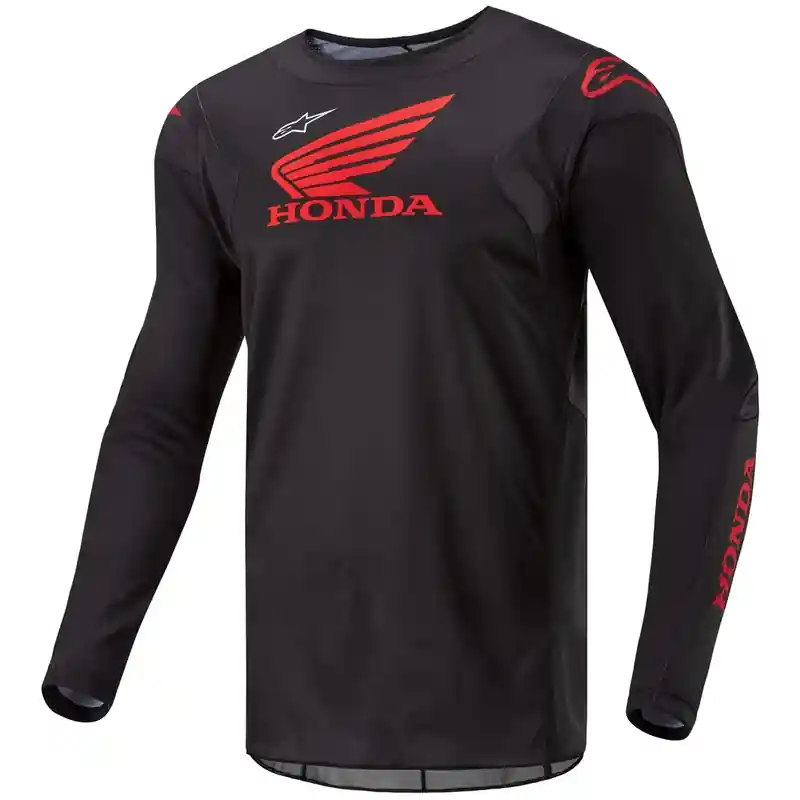 Alpinestars Racer Iconic Honda Collection Motocross Jersey Zwart-Rood S Populair