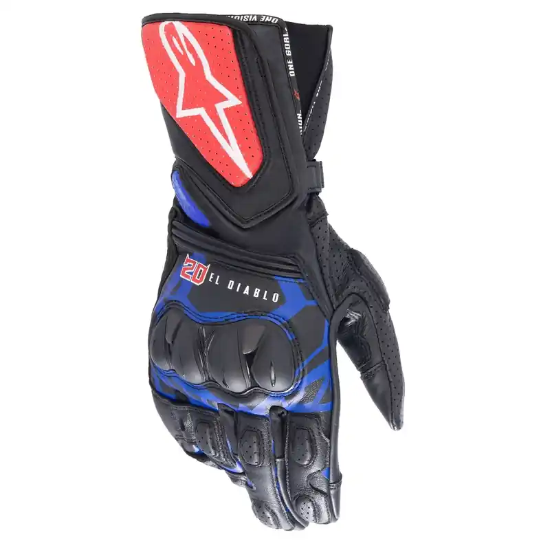 Alpinestars SP-8 3 Monster FQ20 Zwart-Rood-Blauw-Wit Motorhandschoenen S Express Levering