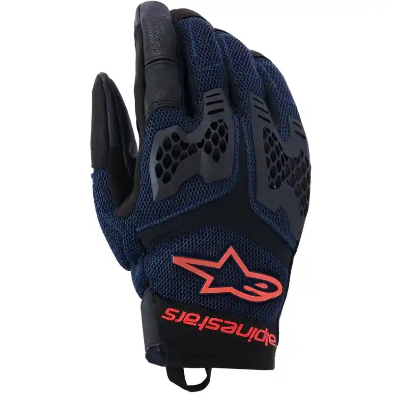 Alpinestars Manti Air motorhandschoenen donkerblauw-fluorescerend rood-zwart S Alleen Vandaag