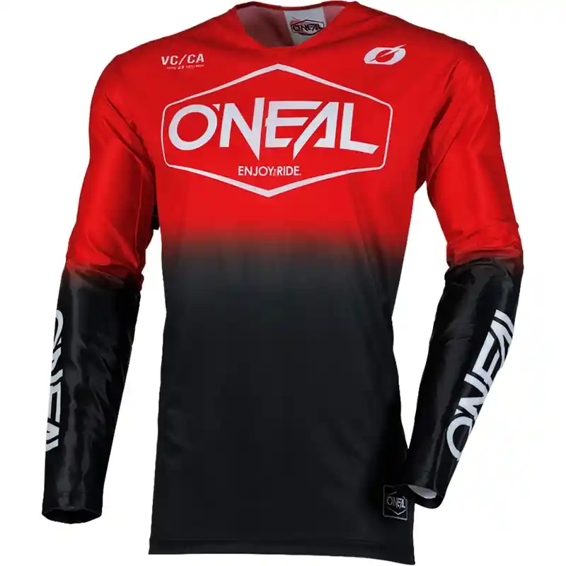 O´Neal Mayhem Hexx motorcrossshirt zwart-rood S Gratis Retour
