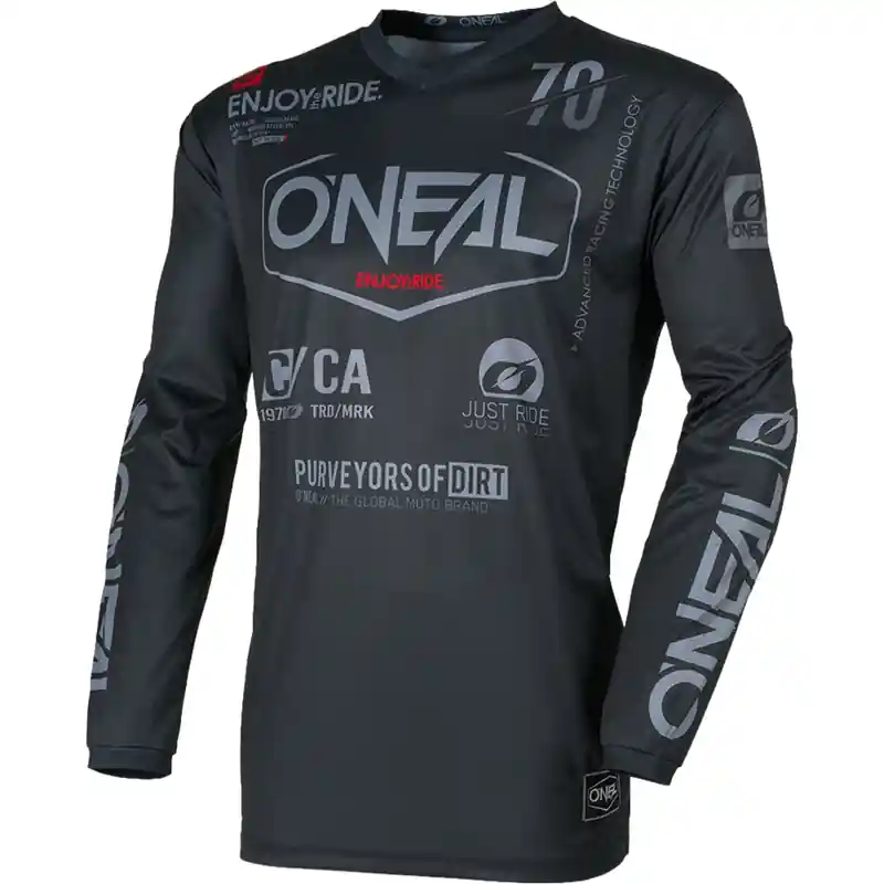 O'Neal Element Brand motorcrossshirt zwart-grijs Alleen Vandaag