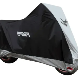 Nieuw Motorhoes RSA zwart-zilver S