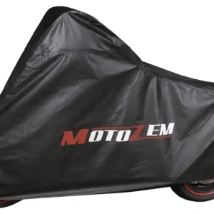 Garagezeil voor motorfiets MotoZem - zwart S Betrouwbaar