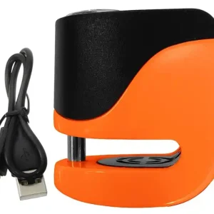 Exclusieve Aanbieding Schijfremslot met alarm KOVIX KS6 oranje