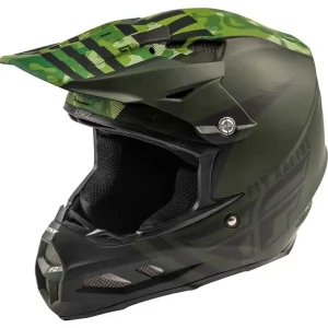 Aanbieding Motokrosová přilba FLY Racing F2 Carbon Granite černo-zelená