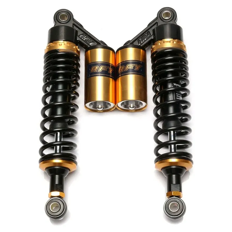 Gereduceerde Prijs Motor schokbrekers achter 320mm schokdempers universeel Zaddox RS2 zwart-gold
